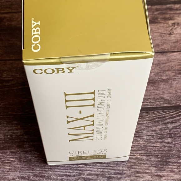 Coby ~ Max-III Wireless Folding Stereo Headphones - Picture 2 of 8
